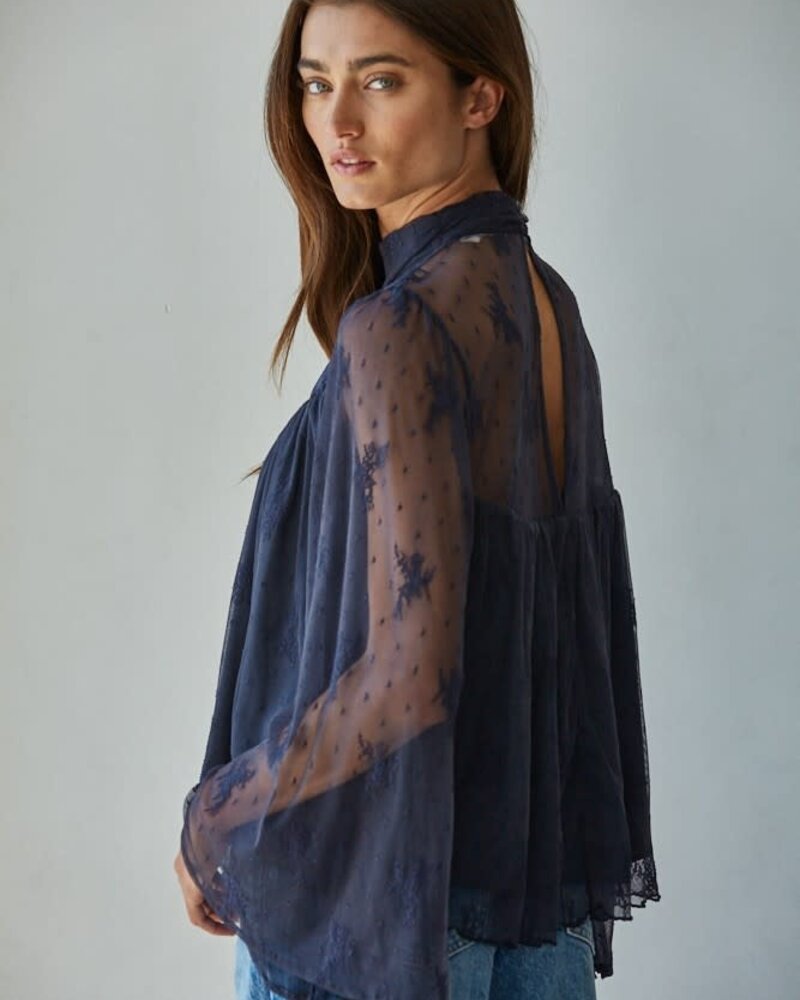 Fairy Kissed Mock Lace Top