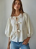 Bow Kisses Top | Cream