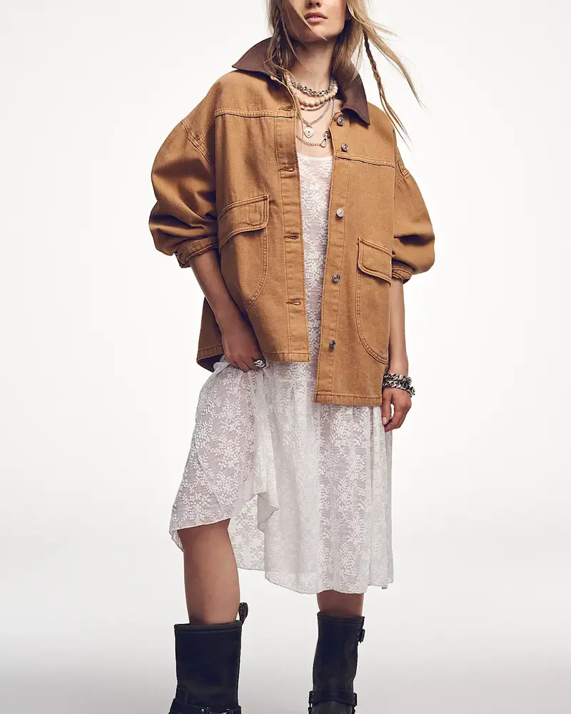 Free People Lemon Denim Jacket | Meerkat