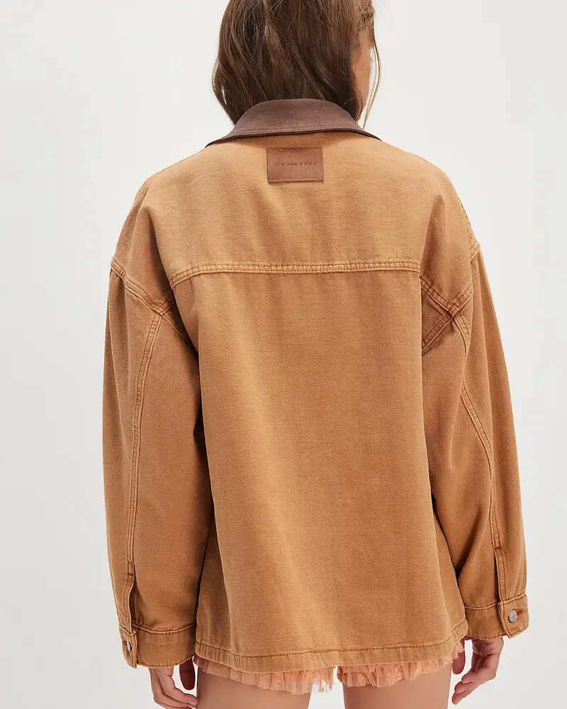 Free People Lemon Denim Jacket | Meerkat