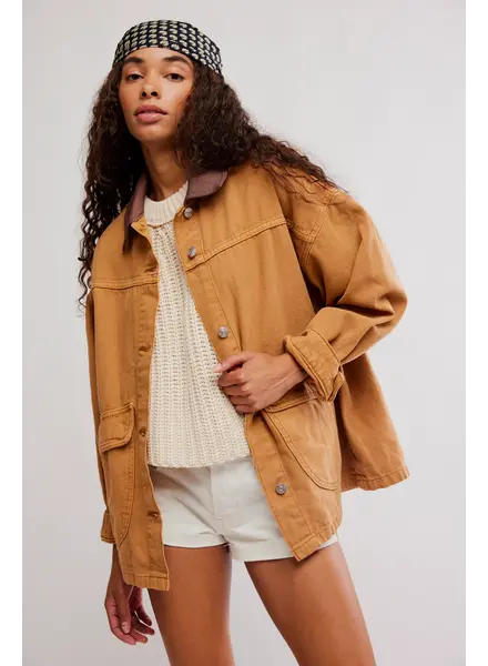 Free People Lemon Denim Jacket | Meerkat