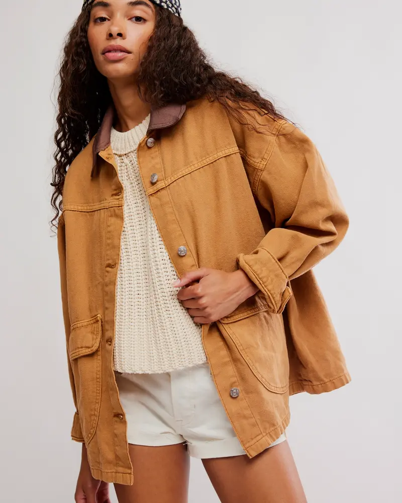 Free People Lemon Denim Jacket | Meerkat