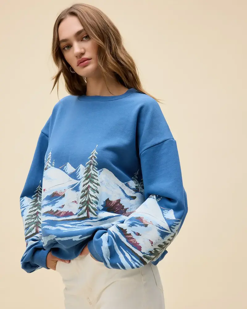 Alpine Oversized Crew Sweatshirt