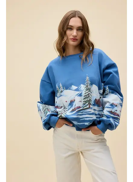 Alpine Oversized Crew Sweatshirt