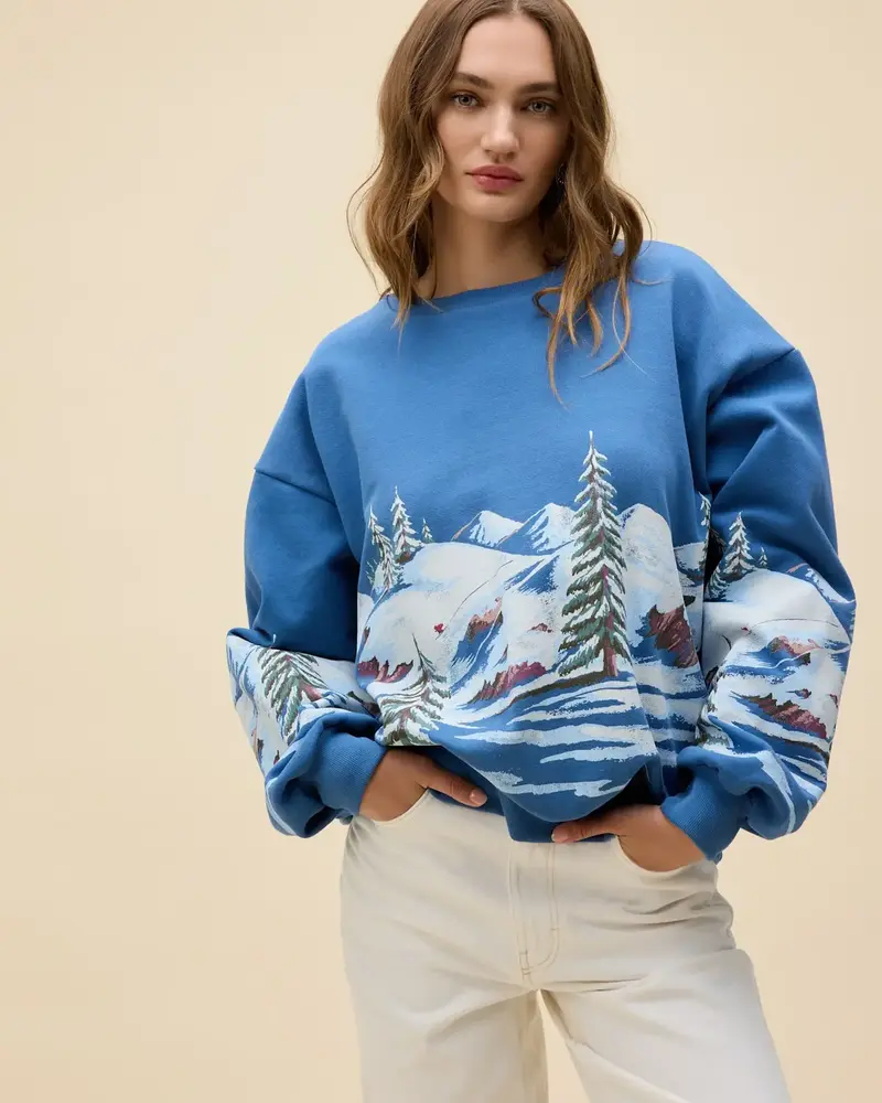 Alpine Oversized Crew Sweatshirt