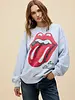 Rolling Stones Big Tongue '89 Oversized Crew Sweatshirt