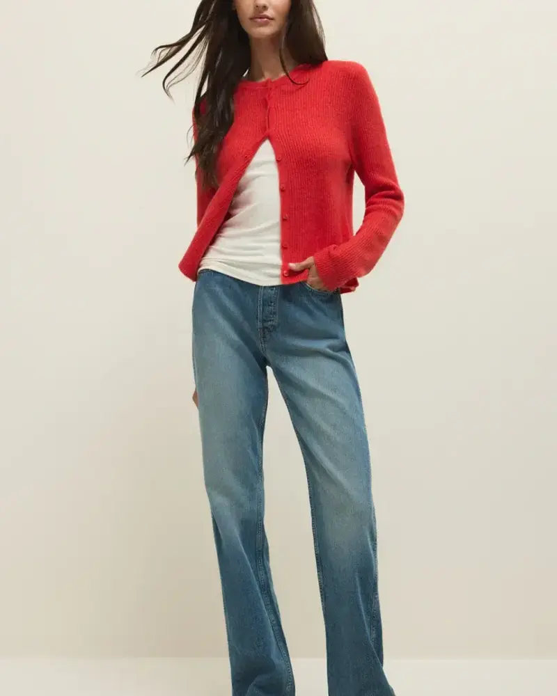 Z Supply Medina Cozy Rib Cardigan | Red