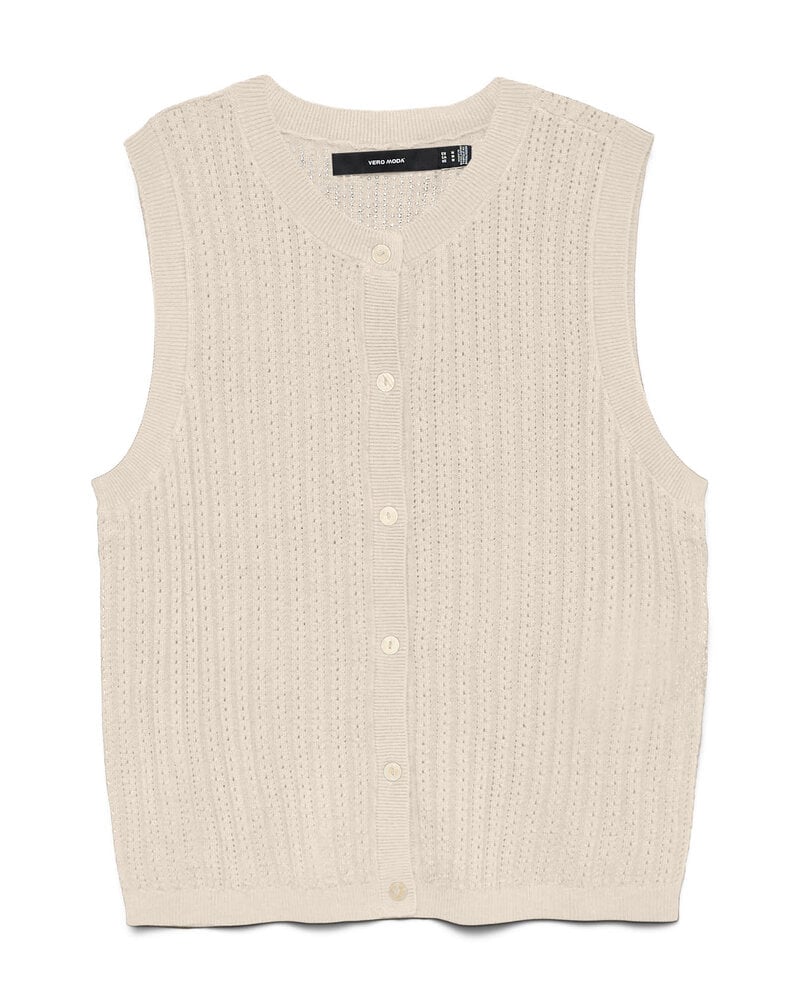 Vero Moda Newlexsun Knit Vest | Off White