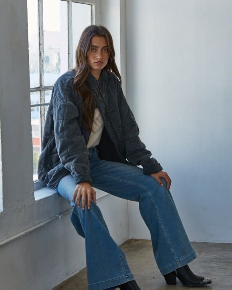 It's All Good Washed Jacket | Washed Black