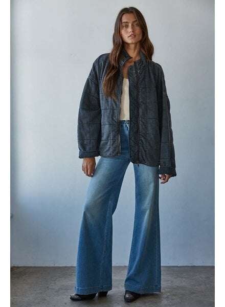 It's All Good Washed Jacket | Washed Black