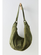Free People Roma Suede Tote Bag | Olive