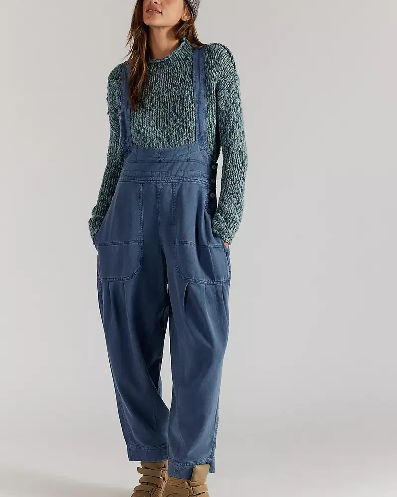 Free People Felix Tapered Overalls | Flint Stone