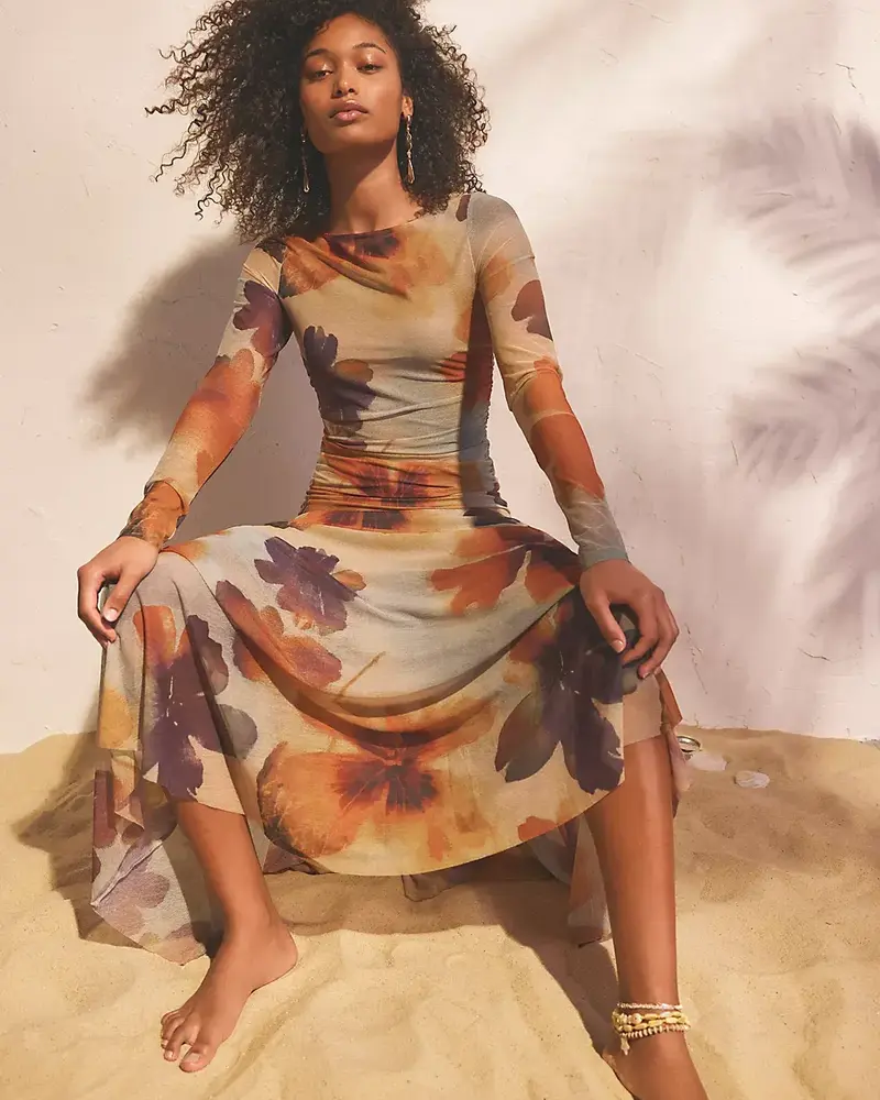 Free People Sunnei Mesh Maxi Dress | Sunrise