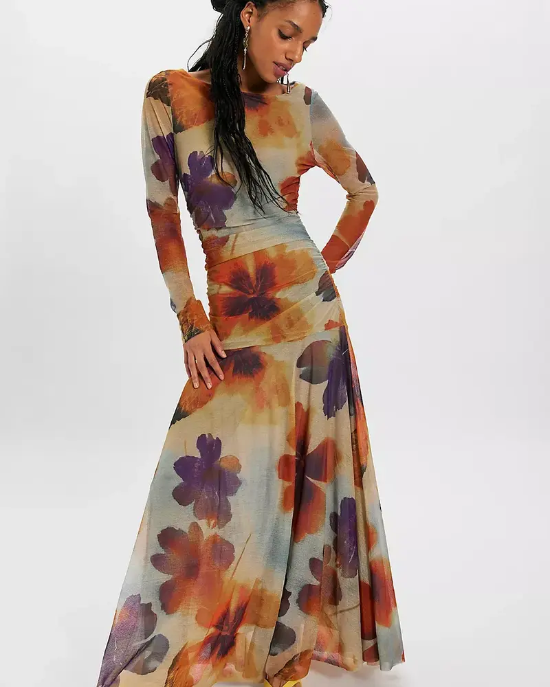 Free People Sunnei Mesh Maxi Dress | Sunrise