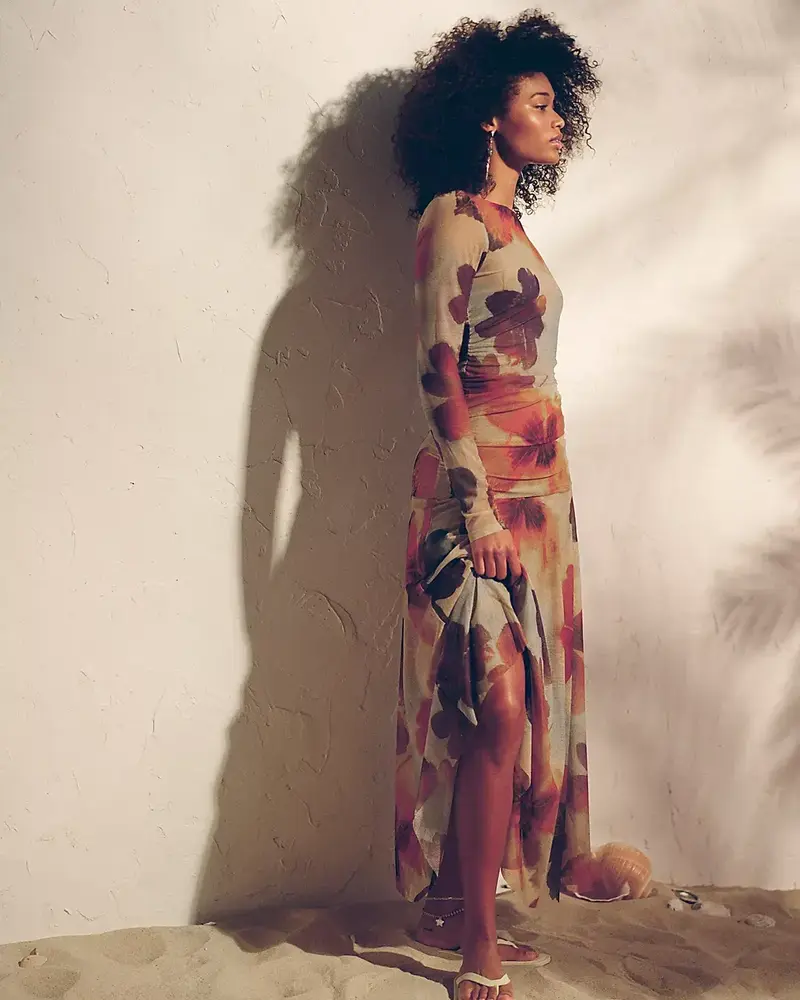 Free People Sunnei Mesh Maxi Dress | Sunrise