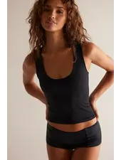 Free People Clean Lines Muscle Cami | Black