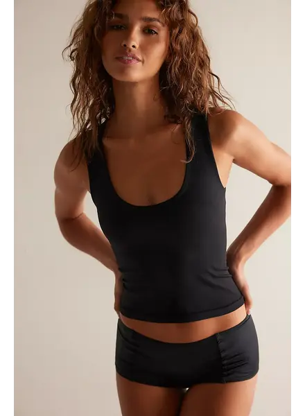 Free People Clean Lines Muscle Cami | Black