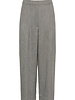 Nanine Barrel Trousers | Grey Herringbone