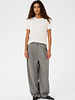 Nanine Barrel Trousers | Grey Herringbone