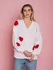 Heart Oversized Cardigan | Cream