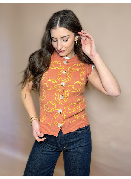 Wallie Western Knit Vest