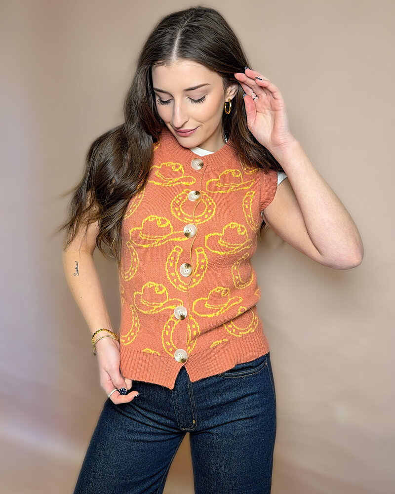 Wallie Western Knit Vest