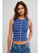 Free People Tilly Striped Tank | Navy