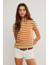 Free People Nora Tee | Mocha Combo