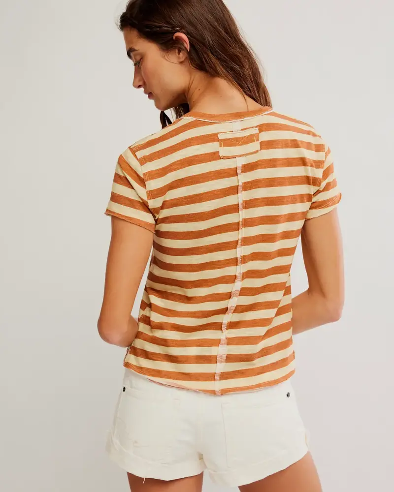 Free People Nora Tee | Mocha Combo