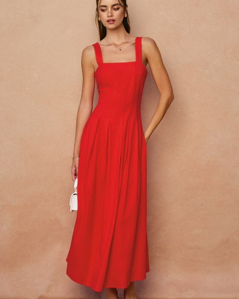 Heaven Sent Square Neck Maxi Dress