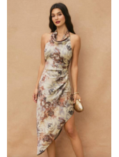 Dune Crest Pleated Maxi Dress