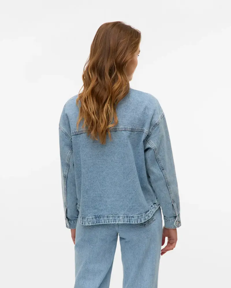 Vero Moda Jamie Denim Shacket | Light Blue
