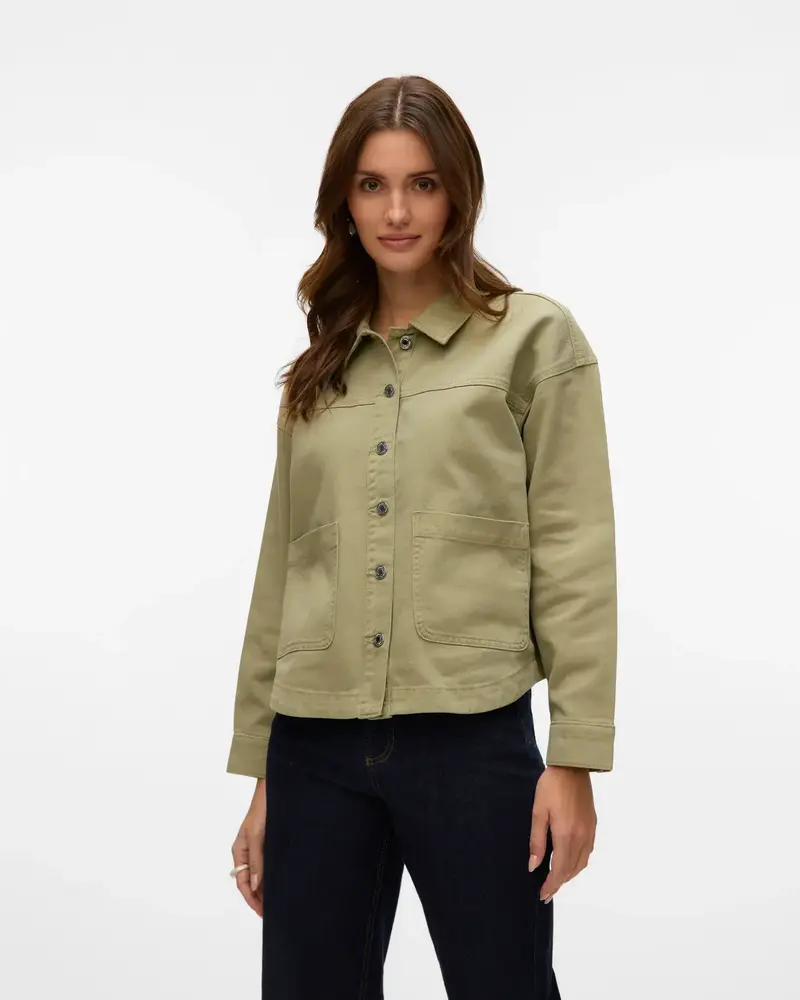 Vero Moda Jamie Denin Shacket | Army