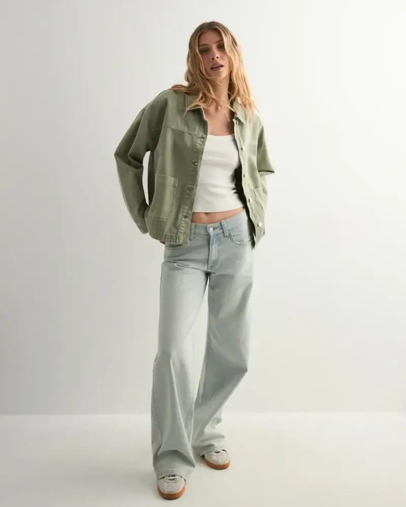 Vero Moda Jamie Denim Shacket | Army