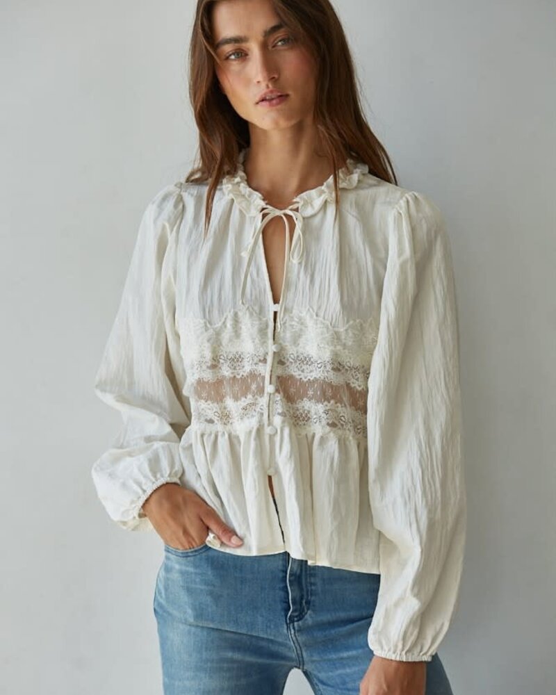 Chantilly Buttondown Top