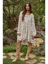 Soft Petals Flare Mini Dress