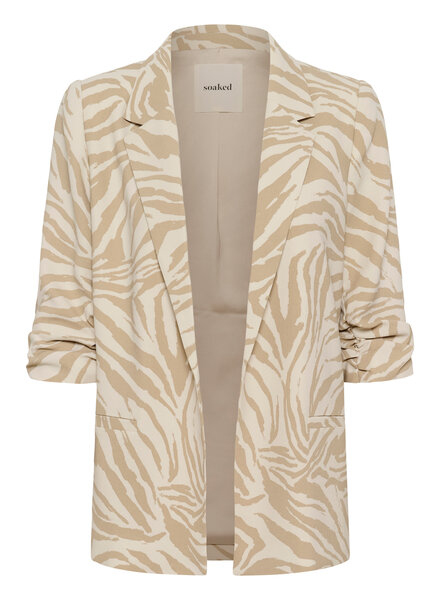 Shirley Printed Blazer | Zebra