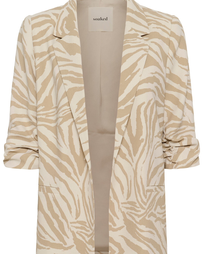Shirley Printed Blazer | Zebra