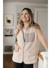 Smash + Tess Teddy Vest | Taupe