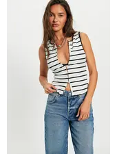 Free People Tilly Striped Tank | Black