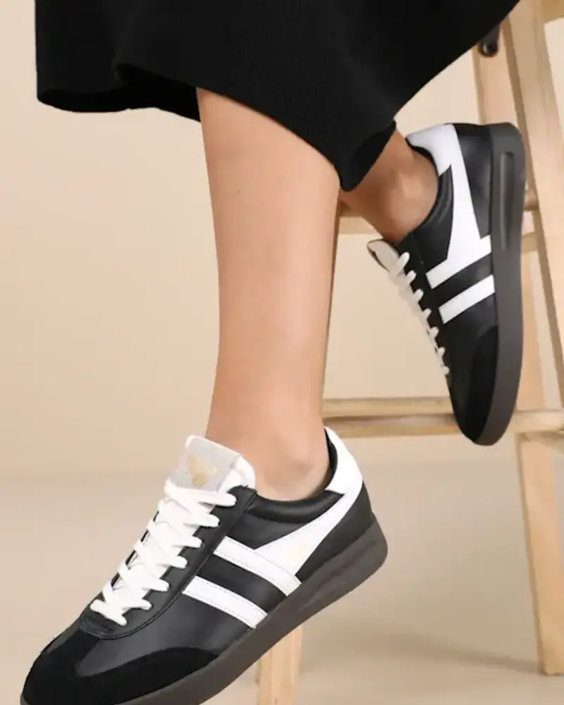 GOLA Cyclone Leather Sneakers | Black