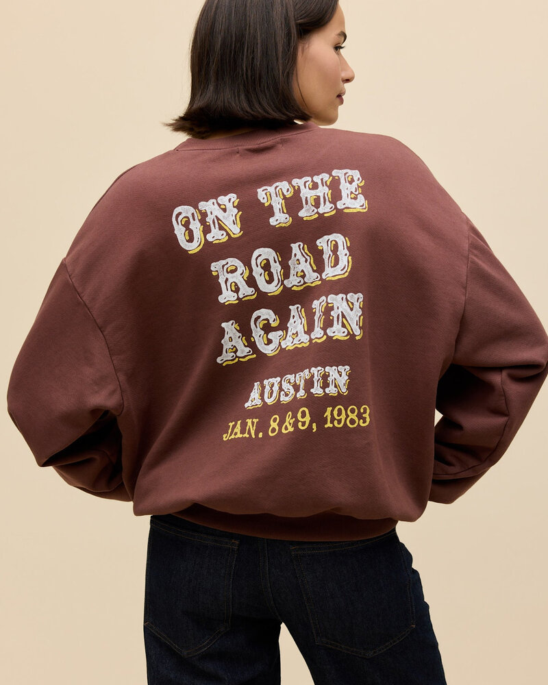 Willie Nelson Oversized Crew Sweatshirt