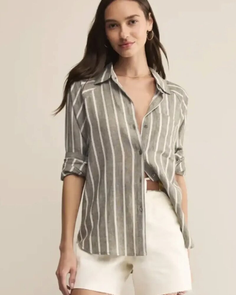 Z Supply Perfect Striped Linen Top