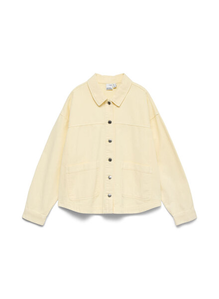 Vero Moda Jamie Denim Shacket | Mellow Yellow