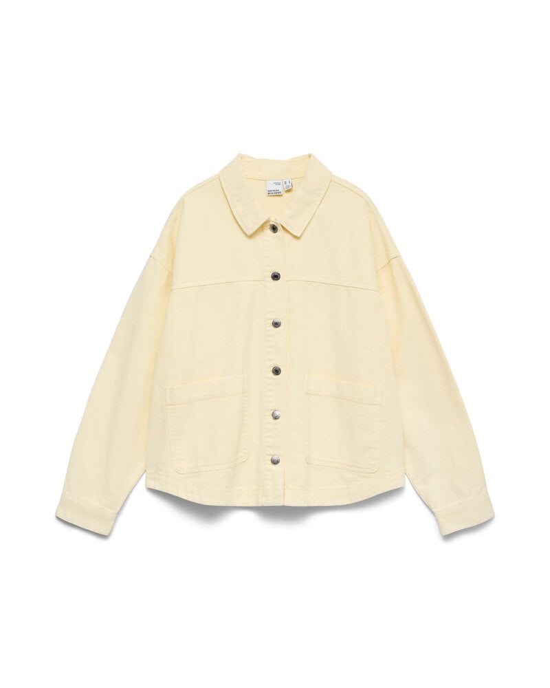 Vero Moda Jamie Denim Shacket | Mellow Yellow