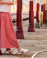 GOLA Torpedo Leather Sneakers | White / Deep Red