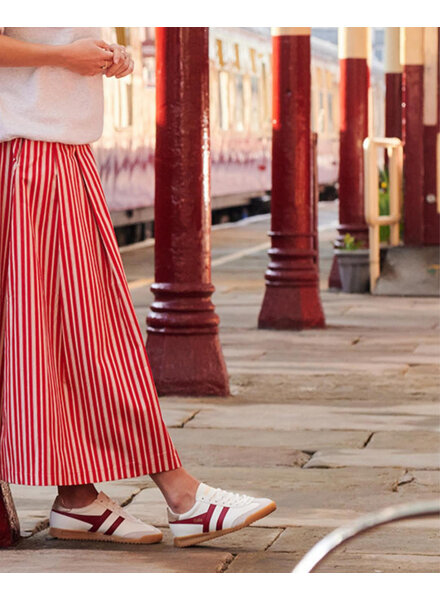 GOLA Torpedo Leather Sneakers | White / Deep Red