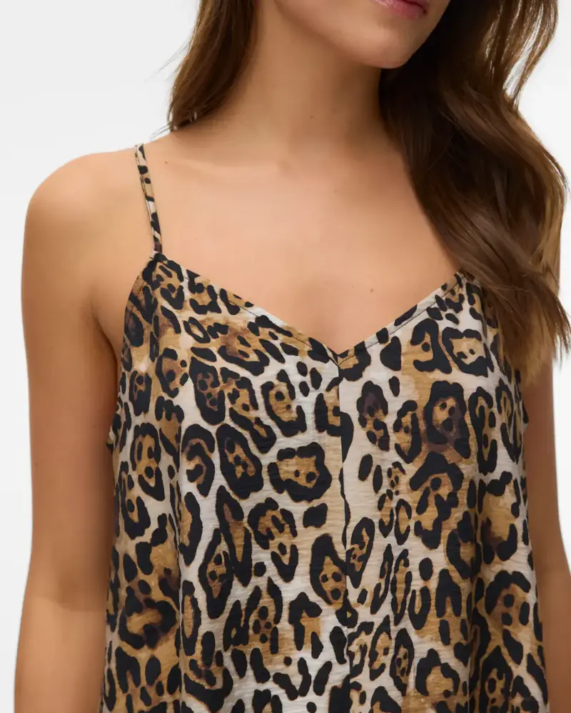 Vero Moda Josie Singlet Dress | Leopard