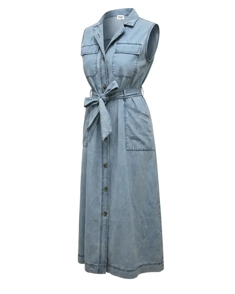 Melody Denim Button Dress