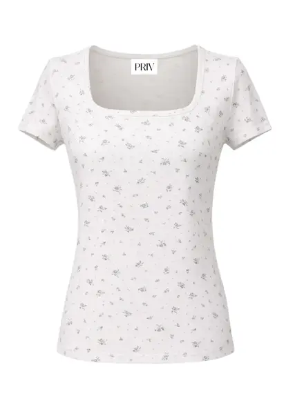 Pippa Floral Tee | Blue